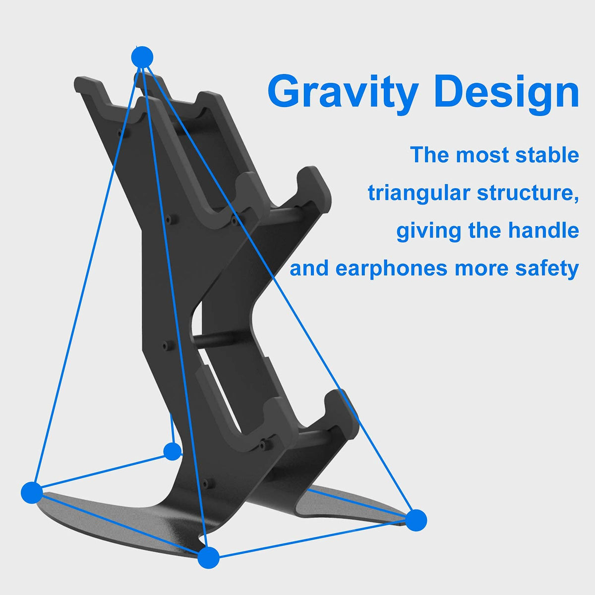 NBCP Controller Holder, Game Controller Rack Headset Stand for Xbox Series X S/Xbox one / PS5 / PS4 / NS/PC/Headset, Aluminum Metal Mount Universal