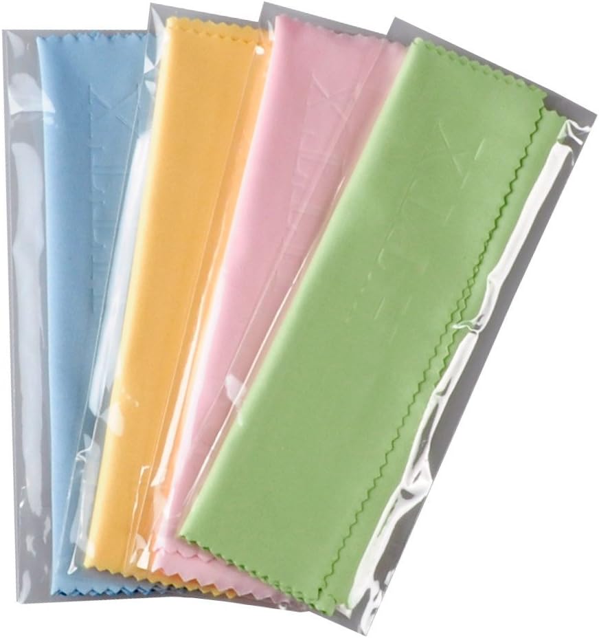HTTX 4-Pack 6 7 inches Microfiber Screen Cleaning Cloths, x for Cell Phones, Tablets, LCD TV, Laptop, Camera Lenses