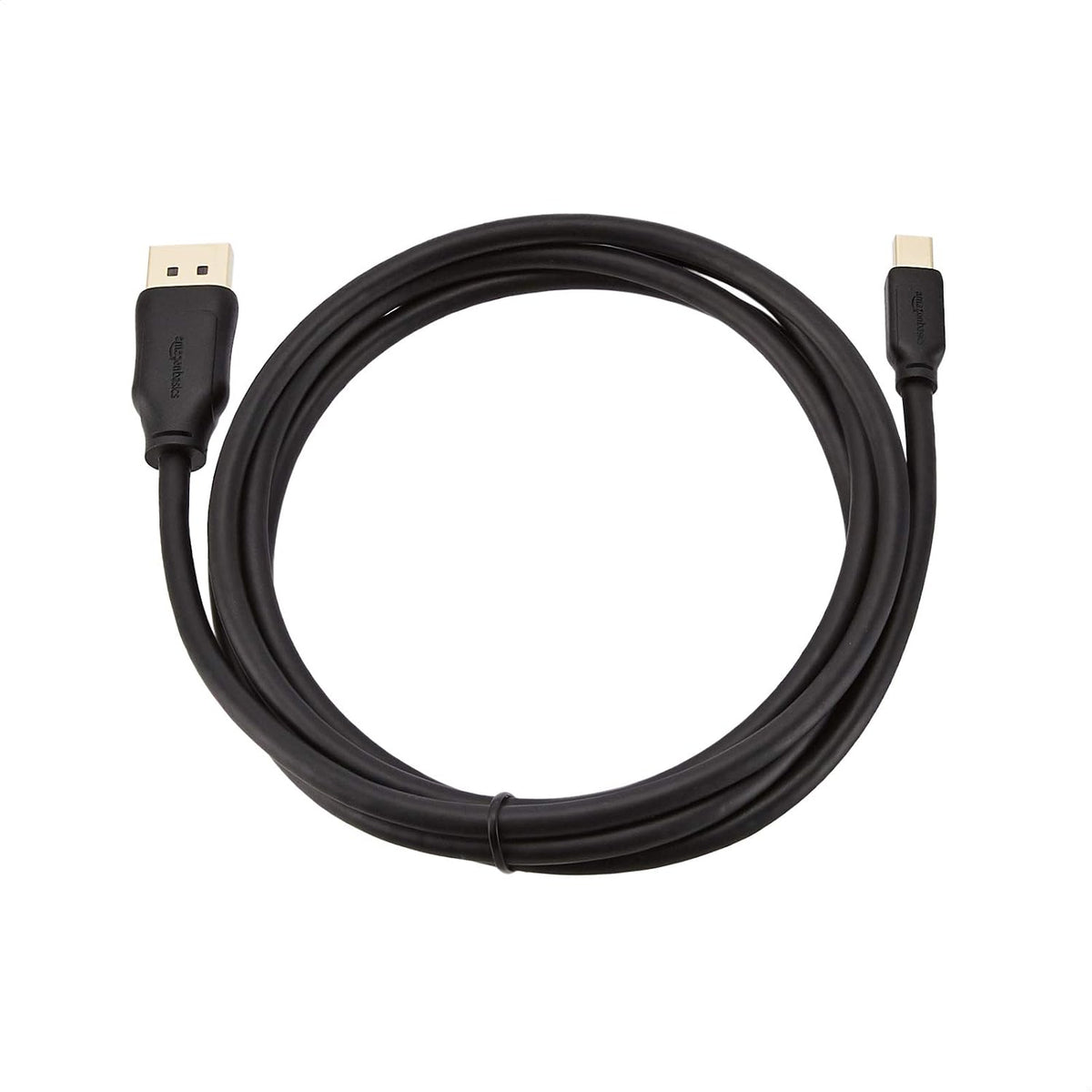 4K 6 Amazon Basics Mini DisplayPort to DisplayPort Cable, Display, Gold-Plated Plugs, Foot, Black