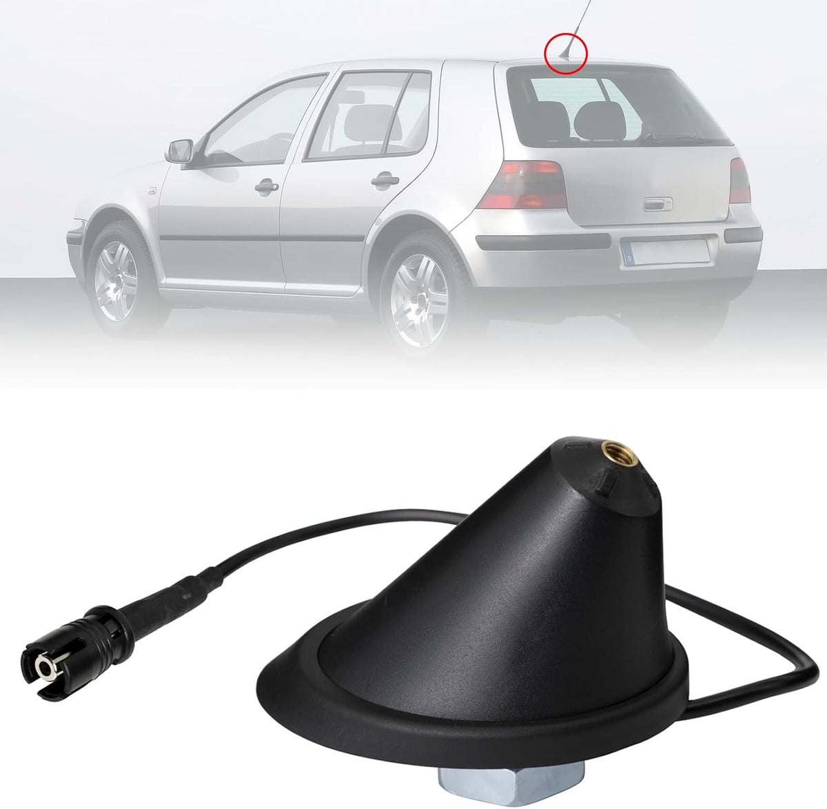 AUTOXBERT 3 2004-2009 2004-2009 Car Roof Aerial Antenna Base Seal Mount Adapter Vehicle AM/FM Stereo Radio Amplified