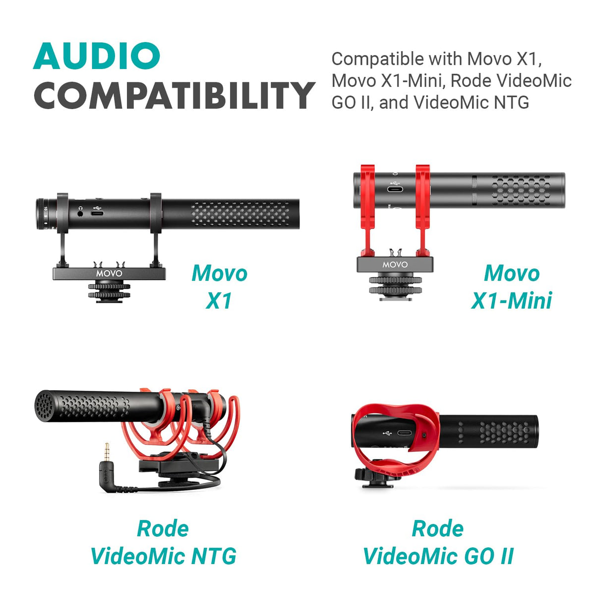Movo IMA-5 USB-C to 11.8" (30CM) Lightning Microphone Adapter Cable - Connect USB-C Shotgun Mics to iPhone/iPad - Compatible X1, X1-MINI, VXR10-AI