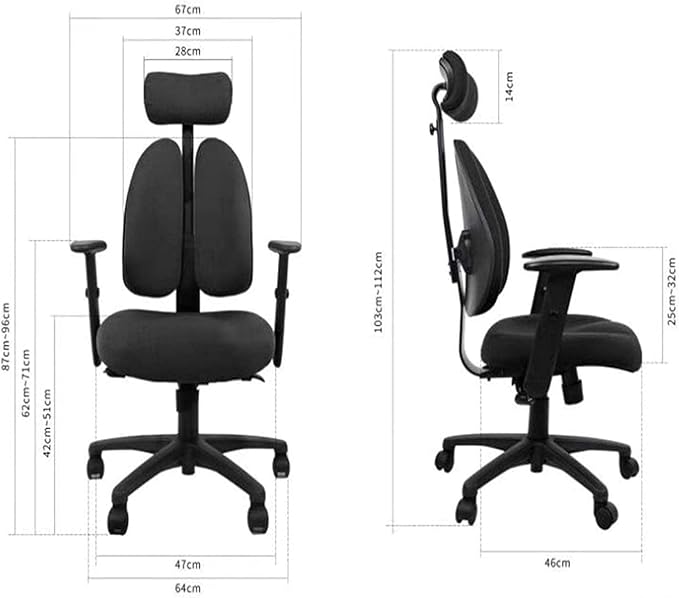 Gaming Chair for Home Ergonomic Chair Gaming Seat Game Swivel Chair Home Comfortable (Color:White)