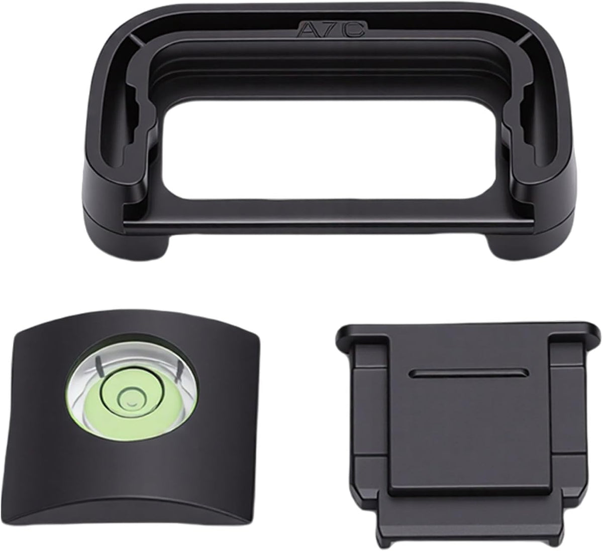 A7C Camera Eyecup Viewfinder Eyepiece, Camera Eyecup Hot Shoe Cover, Protector Cap Kit with Bubble Spirit Level, Ideal