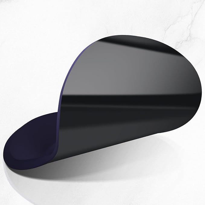 ITNRSIIET Ergonomic Mouse Pad with Comfort Gel Wrist Rest, Non-Slip PU Base, Smooth Textured Surface, Reduces Hand Fatigue & Wrist Pain, 8.7 x 7.2 Inch for Office Gaming Home, Violet Gradient