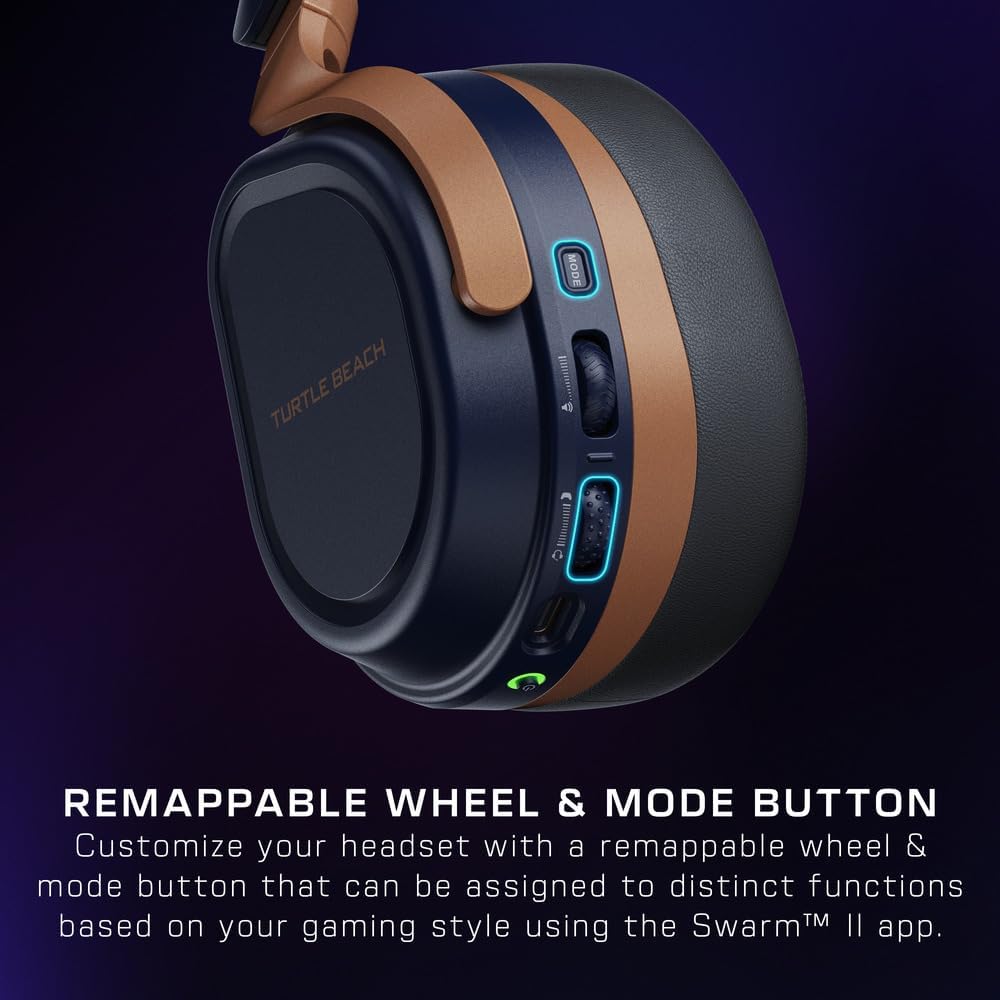 Turtle Beach Stealth 700 Gen 3 Wireless Multiplatform Amplified Gaming Headset for Xbox Series X|S, Xbox One, PC, PS5, Mobile – 60mm Drivers, AI Noise-Cancelling Mic, Bluetooth, 80-Hr Battery – Cobalt