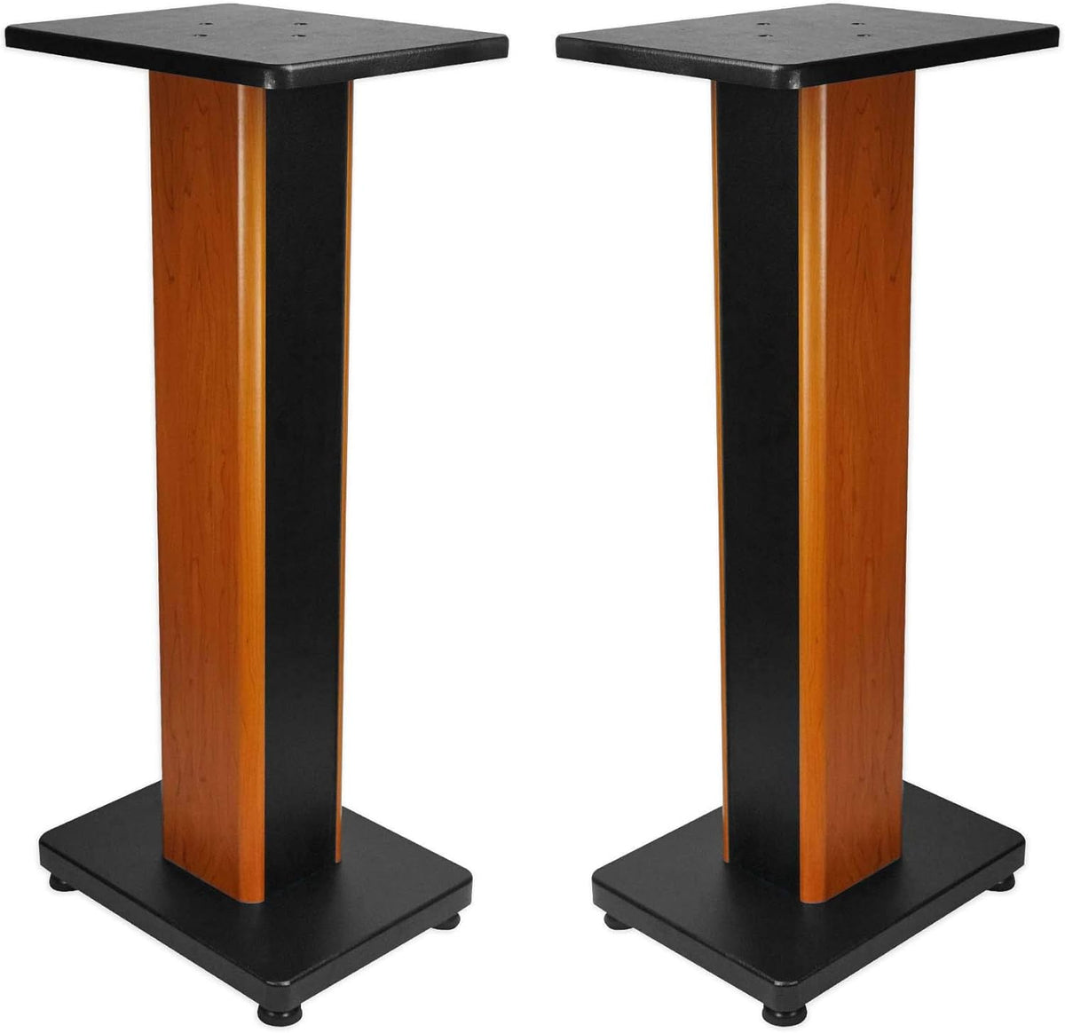 Rockville 28" 2-Tone Bookshelf Speaker Stands Surround Sound Home Theater (RHT28C)