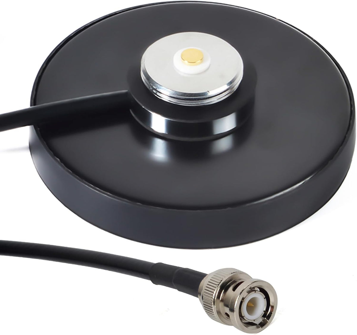 HYS 5M RG58 27MHz Communication, Universal NMO Magnetic Mount Antenna with Cable, BNC Male Connector for CB Radio HF