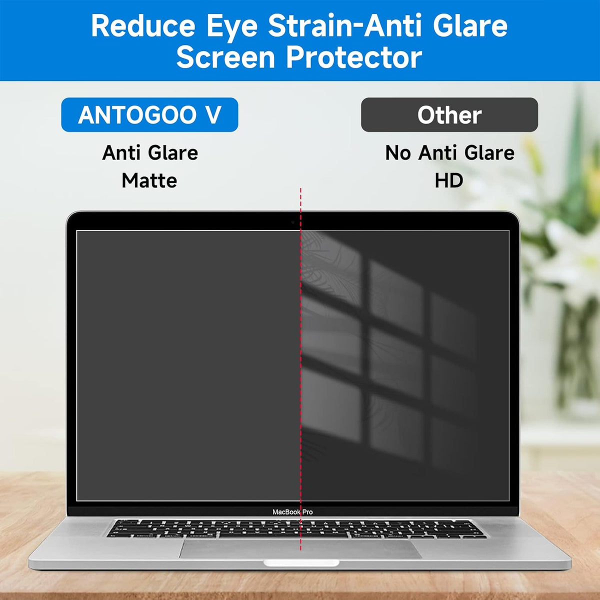 2 Pack Compatible with MacBook Pro 13 inch (2016-2022 / M1, M2) and MacBook Air 13 inch (2018-2021 / M1) Glare Reducer Screen Protector, Eye Protection Anti Glare Film/Anti Fingerprint Matte Laptop Screen Protector