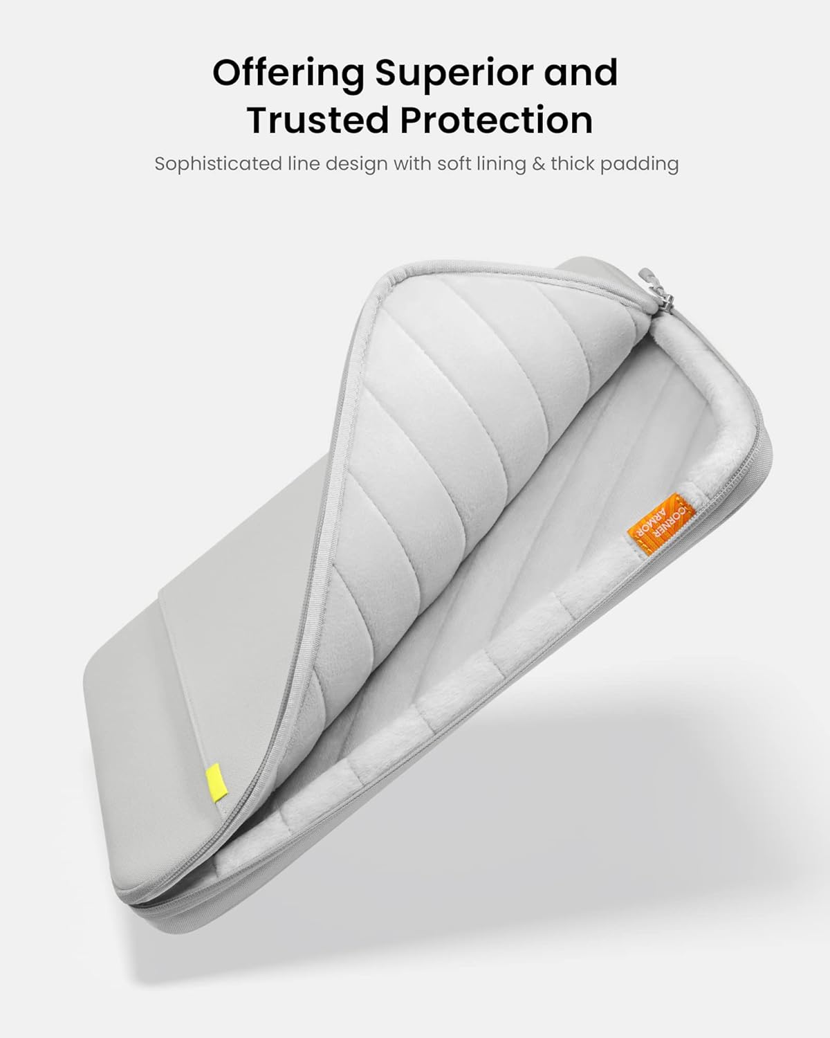 tomtoc 360 Protective Laptop Sleeve for 14-inch MacBook Pro M4/M3/M2/M1 Pro/Max A3112 A3401 A3185 A2992 A2918 A2779 2024-2021, Water-Resistant Case Bag with Accessory Pocket for 13.8 Surface Laptop 7
