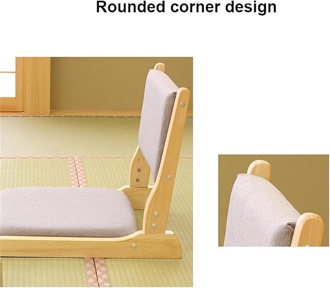 BTZHY Floor Chair Lazy Couch Tatami Chair Tatami Foldable Floor Chair Living Room Chair Floor Seat Home Bay Window Lazy Backrest Chair for Living Room BedroomBalconyC