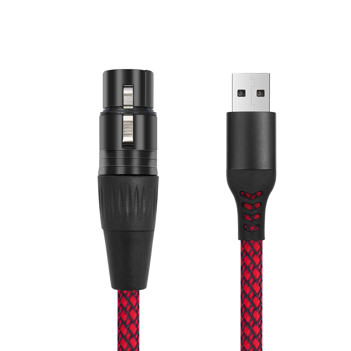 Yumiwoow 3.3FT XLR to USB Recording Cable,XLR Female to USB A Microphone Link Converter Cable for Microphones or Karaoke Recording
