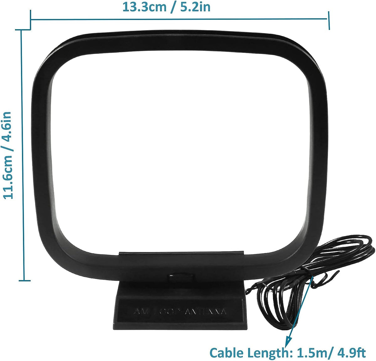 AEDIKO 75 3 FM Radio Antenna Ohm FM Antenna FM Coax Antenna and AM Loop Antenna with Connectors for Indoor Home Stereo