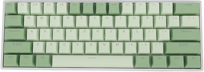 Yoidesu Mechanical Keyboard USB C Wired Gaming Keyboard RGB Backlit 61 Keys Red Switch Computer Keyboard for 2000 ME 7 8 10 for HarmonyOS