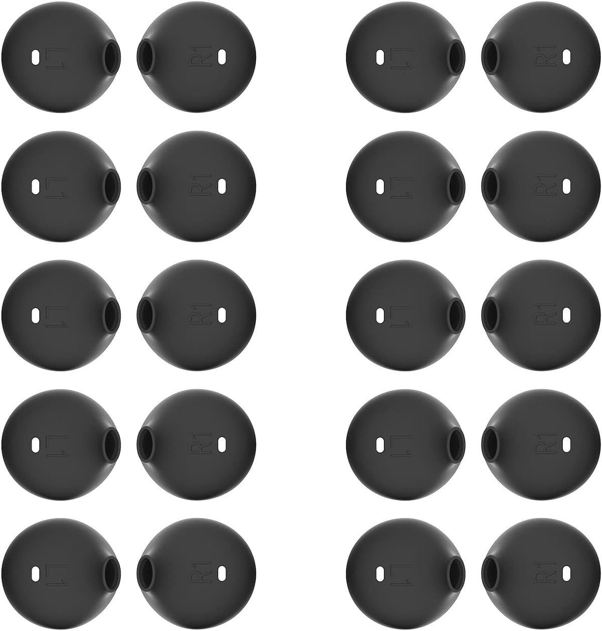 HIEbee 20 5te 7/S7/S6/S6 Pieces Silicon Replacement Earbuds Tips Cover Ear Gels Buds for Samsung Galaxy Note Edge