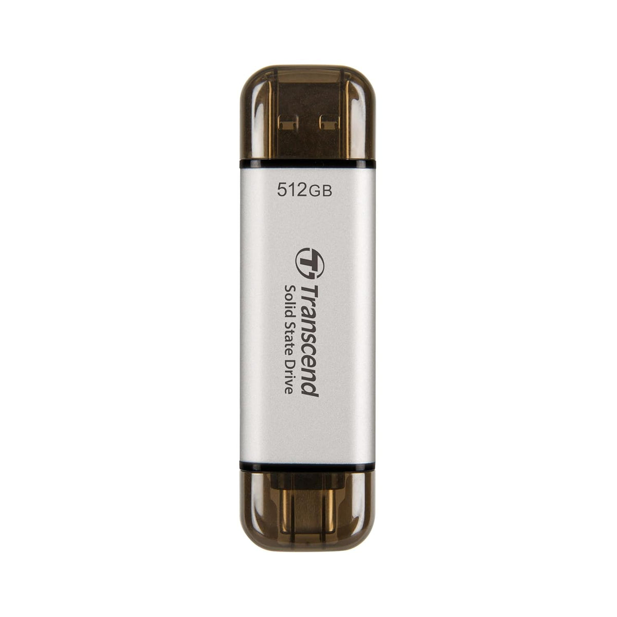 Transcend 512GB USB C External SSD, Up to 1,050MB/s, USB 3.2 Gen 2 Flash Drive, 2-in-1 Memory Stick Type C &Type A, Thumb Drive Photo Stick for Windows, Mac, iPhone, iPad, Android, Tablet&PC, Smart TV