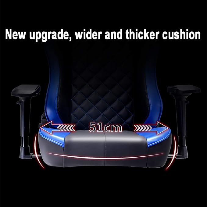 Office Chair Gaming Chair Computer Chair Andrgonomic High Back Gamer Chair with HeadrestRacing Game Chair PU Leather Gaming ChairHeight Adjustable Recliner Swivel Office Chair and-Sports C