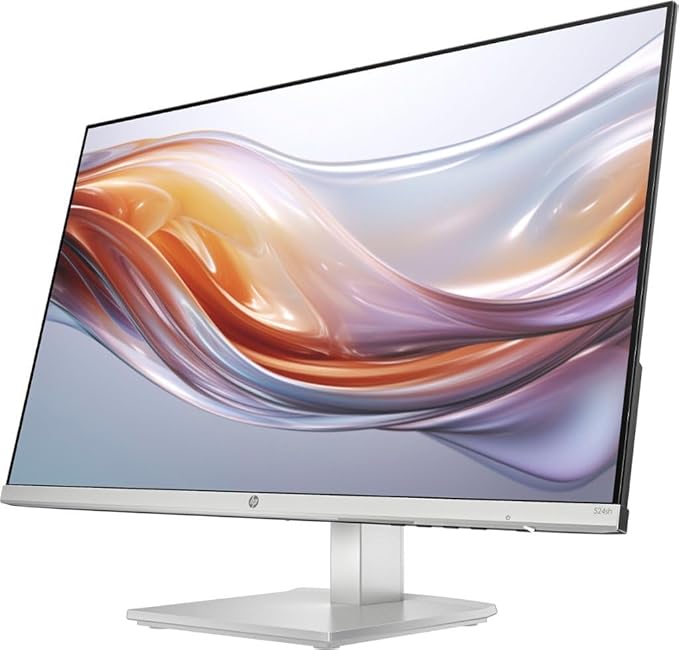 HP Series 5 524sh Monitor 94C19AA#ABA Bundle with Docztorm Dock 24 FHD IPS (1920x1080) Display 1x HDMI 1x VGA Flicker-Free Ideal for Home &amp Business Black/Silver (2026 Latest Model) (2 Pack