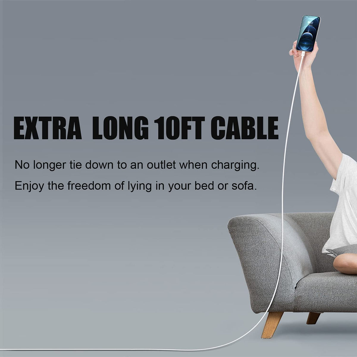 iPhone Charger, 2Pack 2 Port Dual Port USB Cube Wall Charger 2.1A Apple Fast Charging 6FT Nylon Braided Lightning Cable Cord with Plug Compatible with iPhone 14/13/12/11 Pro Max XS XR X 8 7 6S 6 Plus