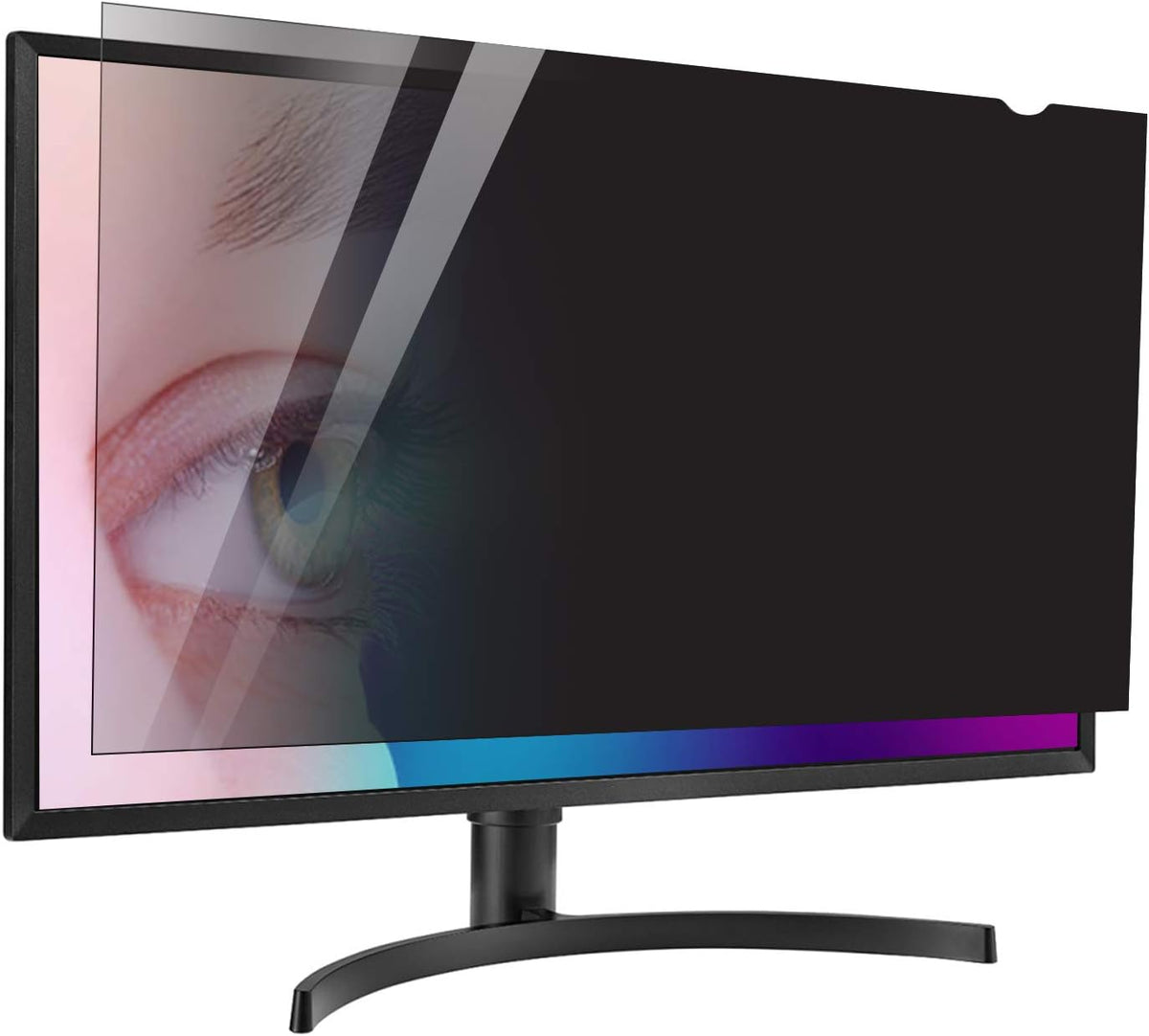 23 inch Computer Privacy Screen Filter - Suitable for 16:9 Aspect Ratio Widescreen Monitor - Blue Light Filter - Anti-Glare & Anti-Scratch Protector Film (23" Widescreen (16:9))