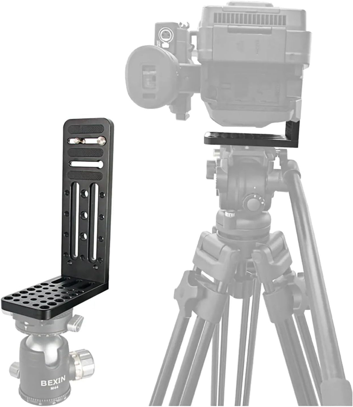 DFCINE Camera L Bracket Vertical Horizontal Switching Tripod Quick Release Plate, DSLR Camera L Vertical Clapper