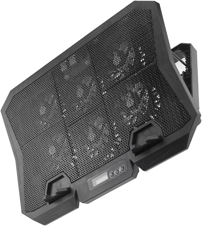 Laptop Cooling Pad 15.6 Inch Laptop Stand Cooler with Quiet Fan Adjustable Speed Blue Light for Notebook Cooling and Overheat Prevention