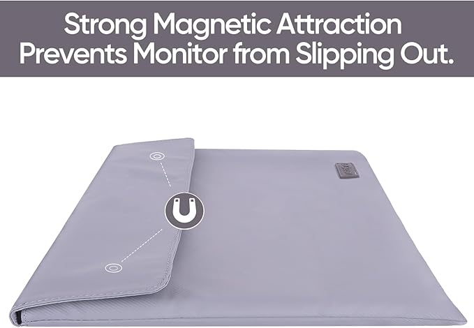 ARZOPA Portable Monitor &amp Sleeve 15.6'' 1080P FHD Laptop Monitor &amp PU Sleeve Bag Combination