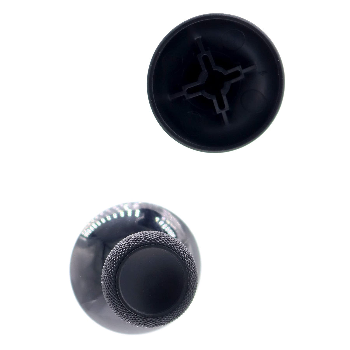 Deal4GO 2-Pack Black Thumbsticks Concave Analog Rubber Replacement for Xbox Series S|Xbox Series X Controller Thumb Grips