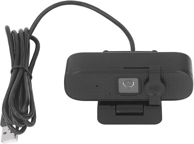USB Computer Web Camera with Cover Autofocus 4K Plug and Play Wide Angle for Gaming Video Recording Streaming and Live Chat
