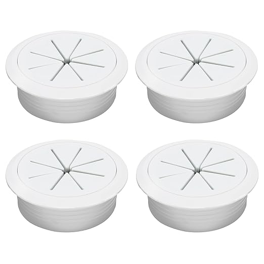 BOPOREAE 4 Pcs Desk Grommet 2" (50mm), Desk Hole Cover for Cables