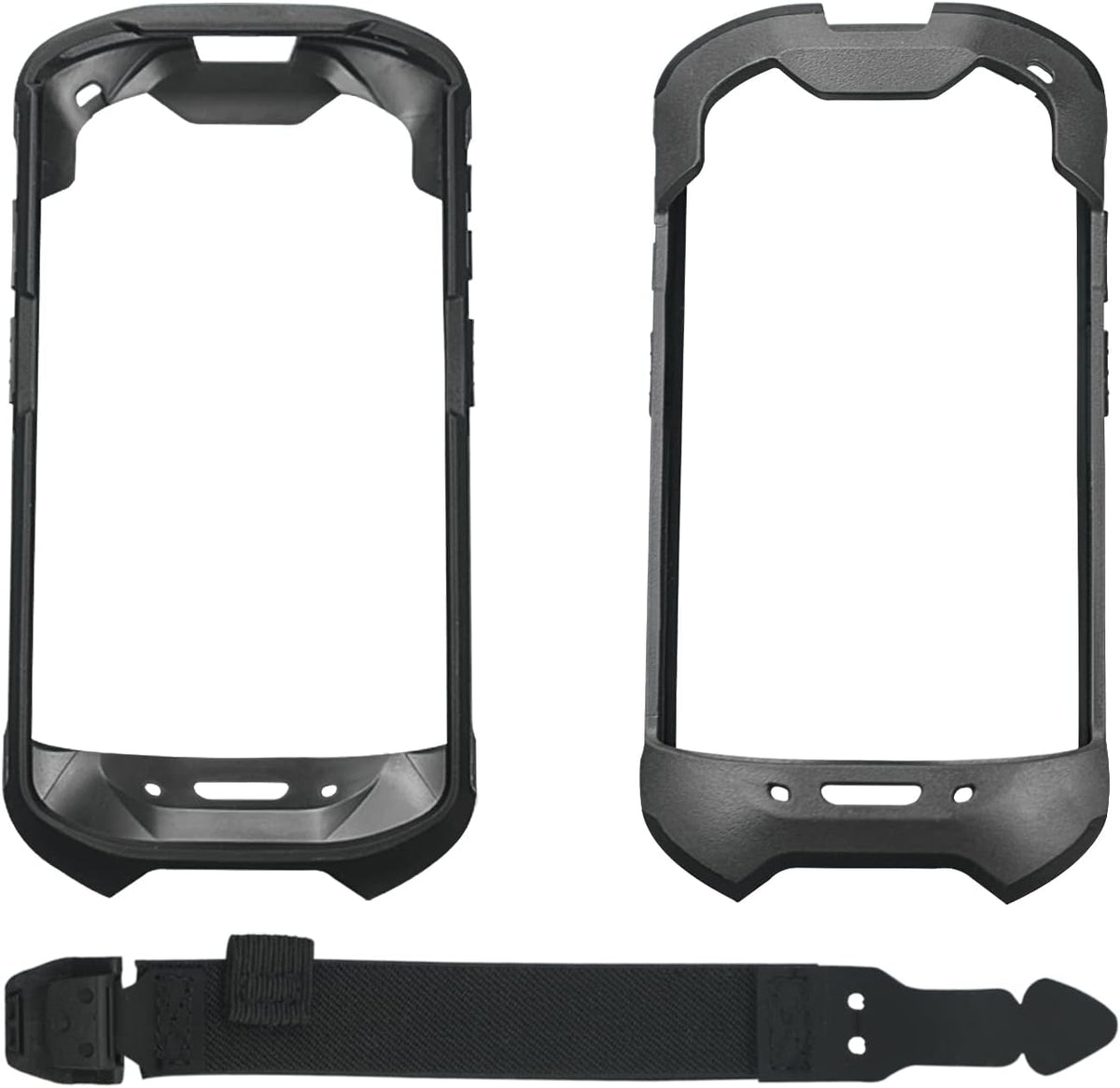 Protective Cover Case Rugged Boot with Hand Strap for Zebra TC51 TC52 TC56 TC57 TC510K,Case for Handheld Barcode Touch Mobile Computer,Scanner Accessories(Black)