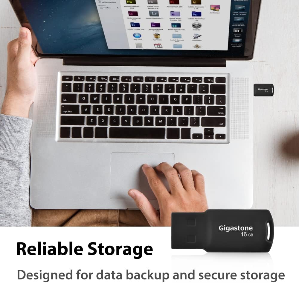 GIGASTONE V70 16GB 5-Pack USB 2.0 Flash Drive Thumb Drive Memory Stick Pen Drive Capless Design Pen Drive