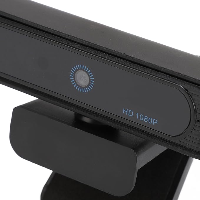Full HD 1080p Webcam Recognition Wide Angle Webcam for Desk Computer Laptop Made for Meetings and Works for Streaming Plug and Play(Black)
