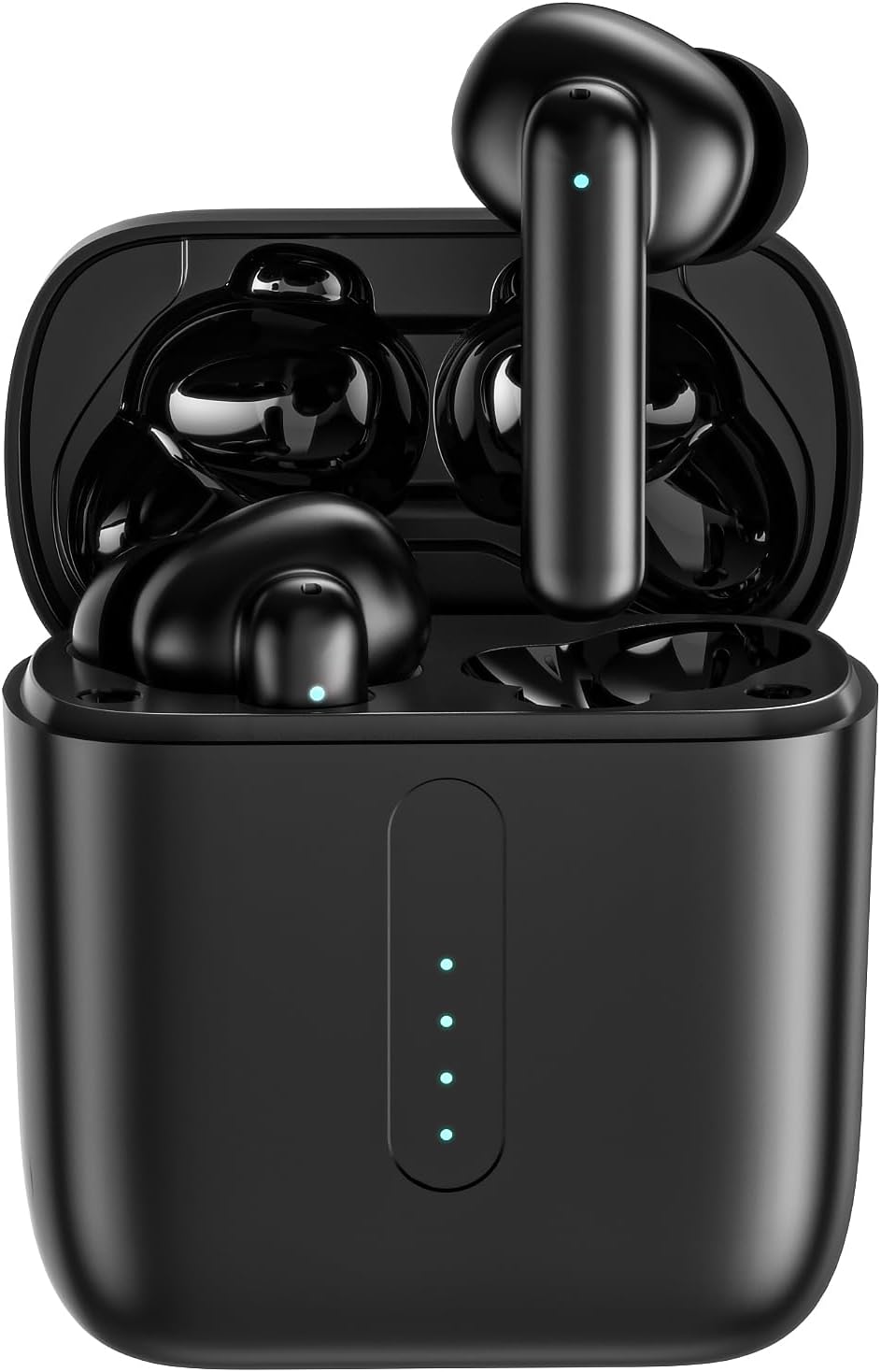 60 Wireless Earbuds, Earbuds with Big Bass Stereo, Lightweight Bluetooth Headphones, Hours Playtime (Black)
