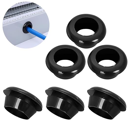 Qrity 20x Rubber Grommets ID 18mm Mount 22mm for Cable