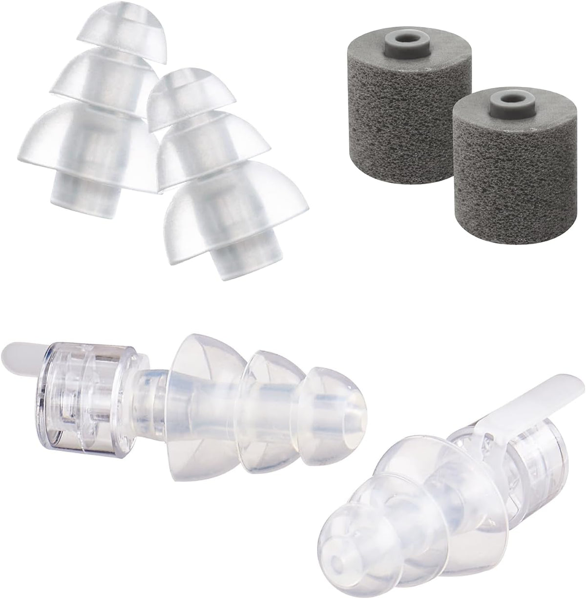 Etymotic ER20XS ETY Earplugs Set - High-Fidelity Hearing Protection - Up to 20 dB Sound Reduction - Reusable - Includes 1 Pair of Large, Standard, and Foam Eartips, Neck Cord & Case