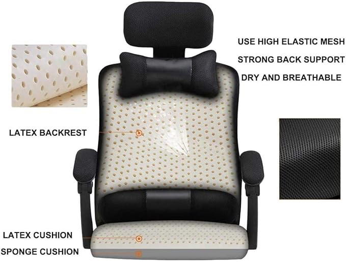 Office Chair Gaming Chair Office Chair with Arms Reclining Leather Computer Chair Swivel Office Chair with Footrest Adjustable Headrest and Lumbar Support (Color : Red Size : M)