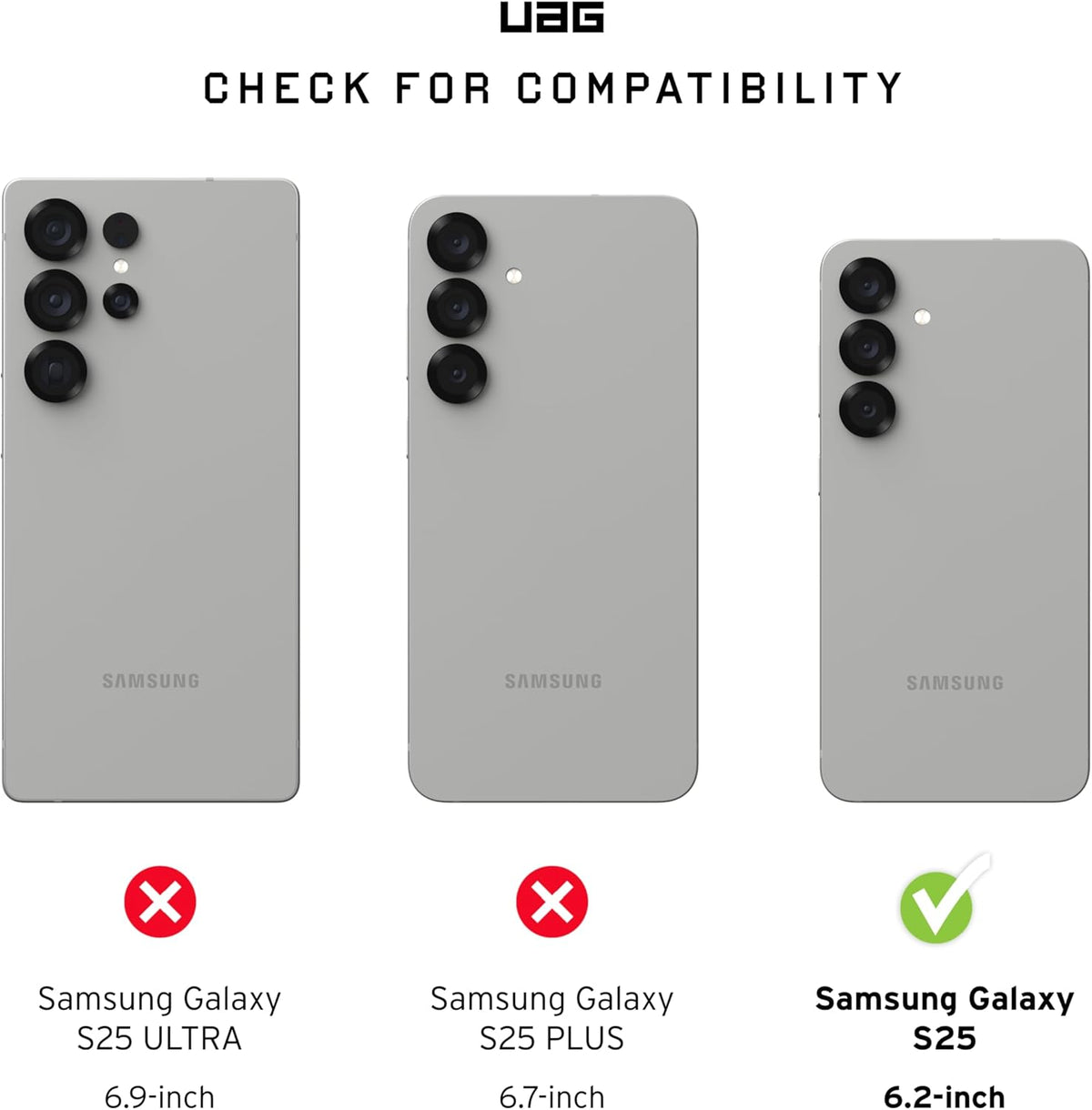 URBAN ARMOR GEAR UAG Designed for Samsung Galaxy S25 Case 6.2" DOT - Compatible with Magnetic Charging Slim Transparent Rugged Military Drop Tested Protective Cover, Cloud Blue