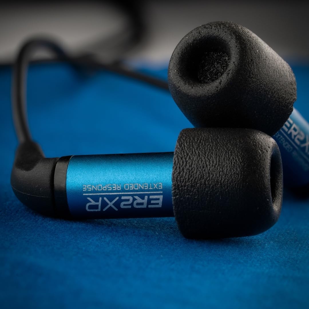 Comply 100 Core Series | Memory Foam Replacement IEM Ear Tips for Etymotic, Westone, Klipsch & More | Superior Noise Isolation, Ultimate Comfort, Secure Fit | TechDefender, Black, Medium (3 Pairs)