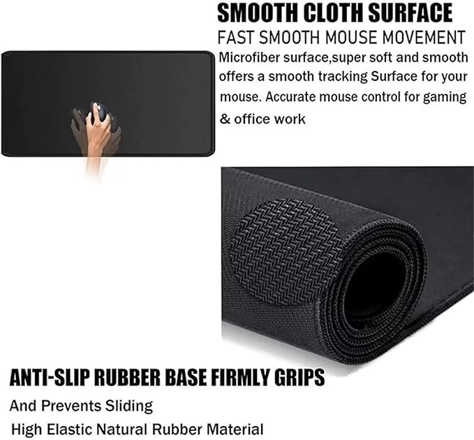 Mouse Pad XXL Sunset Mountain Gaming Mousepad 39.4x19.7x0.12 inch Mousepad with Stitched Edgeswith Non-Slip Rubber Base Improved Precision and Speed Waterproof Protector Desk Accessories 1-U015