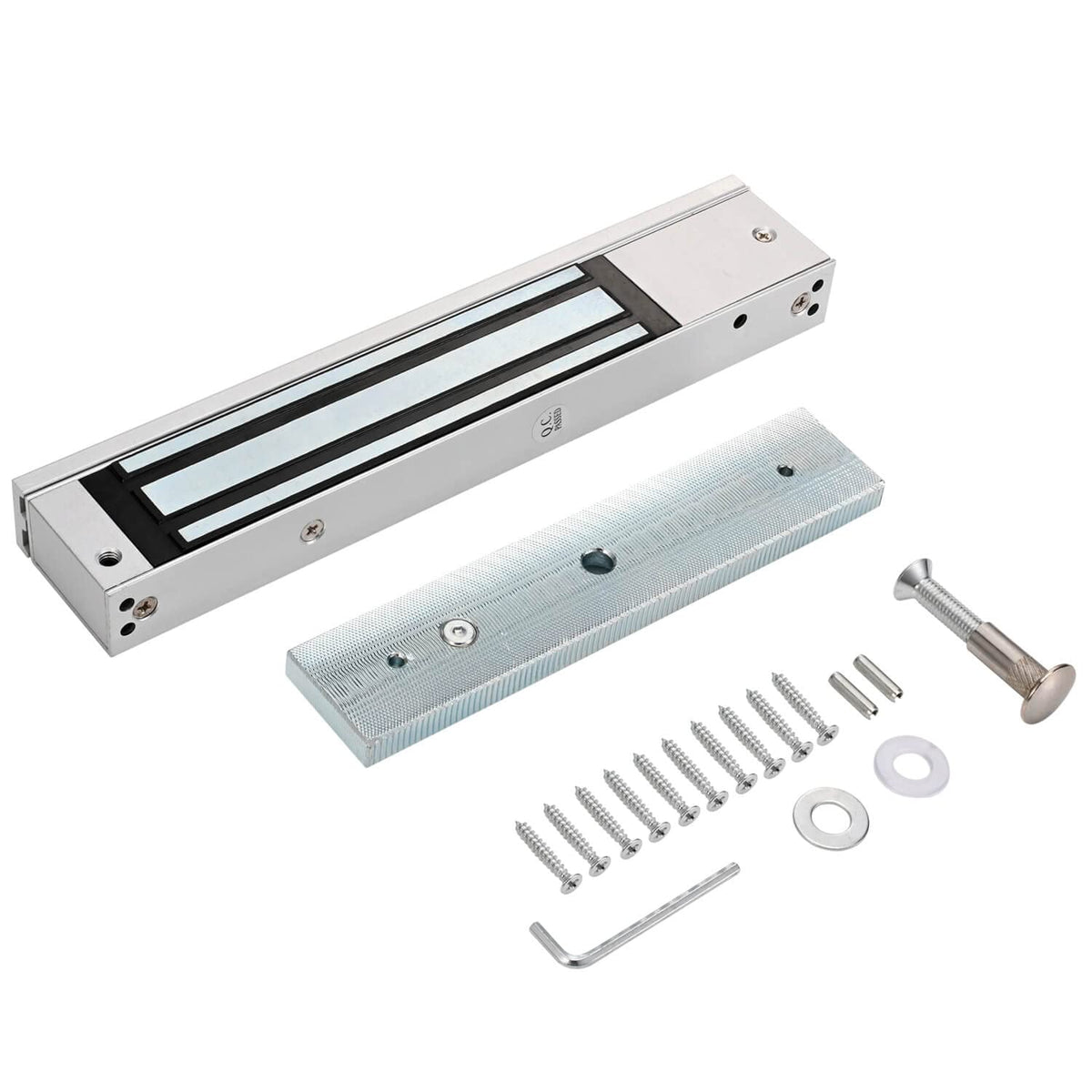 Electromagnetic Lock with Z and L Bracket 280KG 600LBS Holding Force Electric Magnetic Door Lock 12V Fail Safe NC Mode for Access Control System