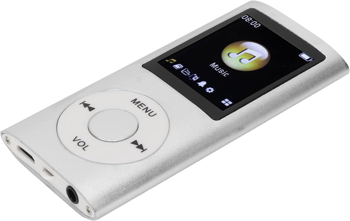 Gegong MP3 1.8 Inch Portable Player Compact Design LCD High Fidelity Sound Music Player Digital Audio Device Metal Body