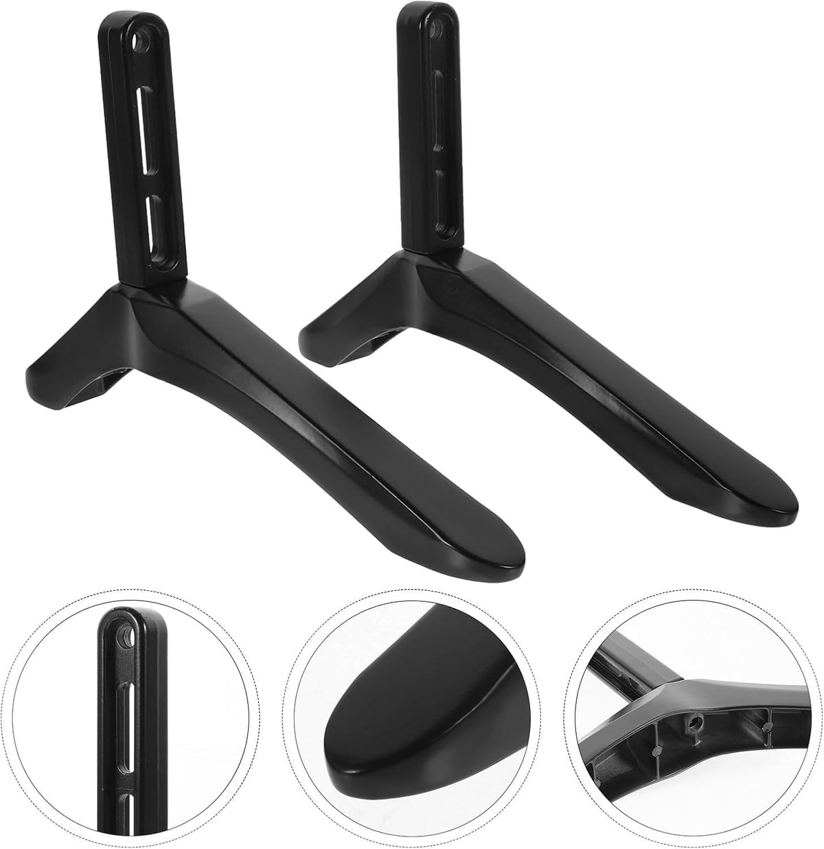 DOITOOL 65 Inches TV Stand Base with Screws Desktop TV Holder Bracket Mount Up to Black