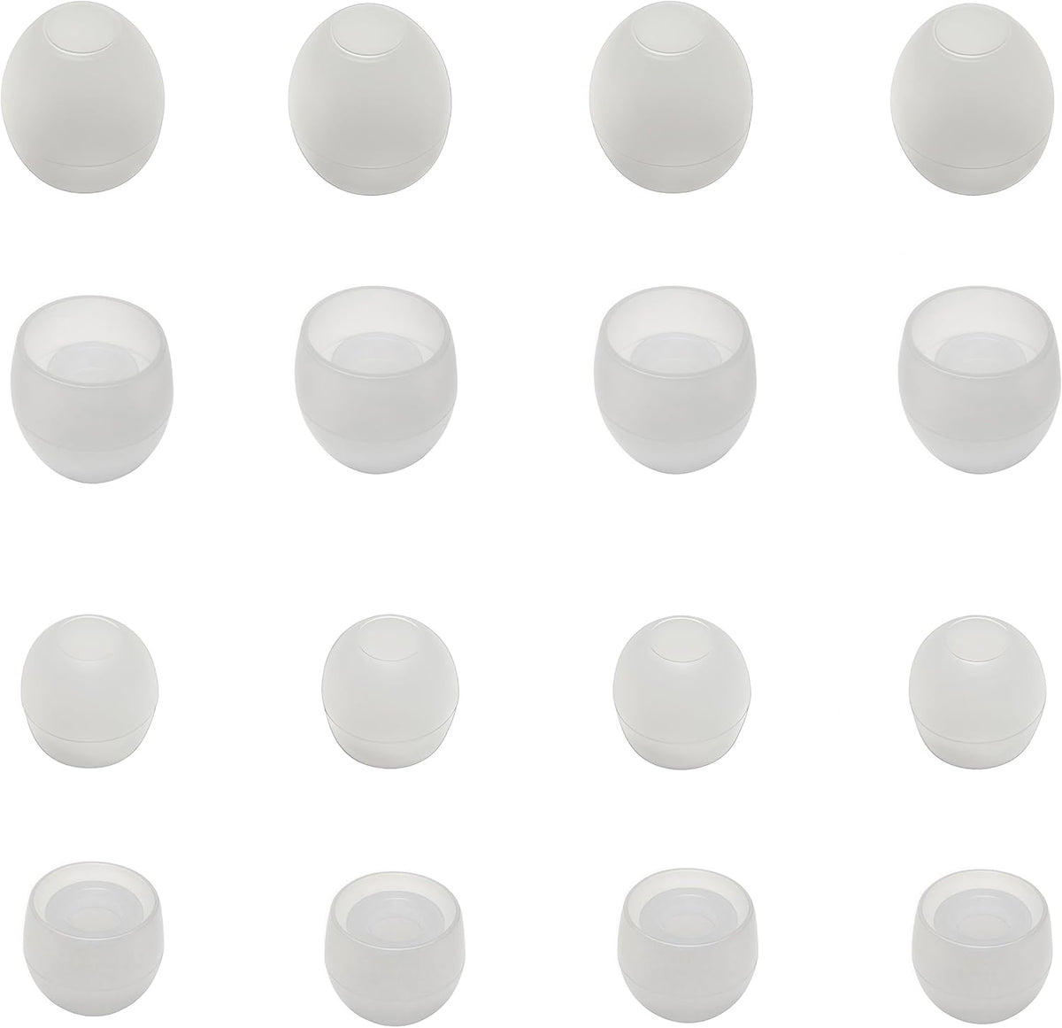 8 Pairs Extra Small Earbuds Tips, Silicone Ear Tips Universal, Silicone Earbud Tips Replacement Transparent