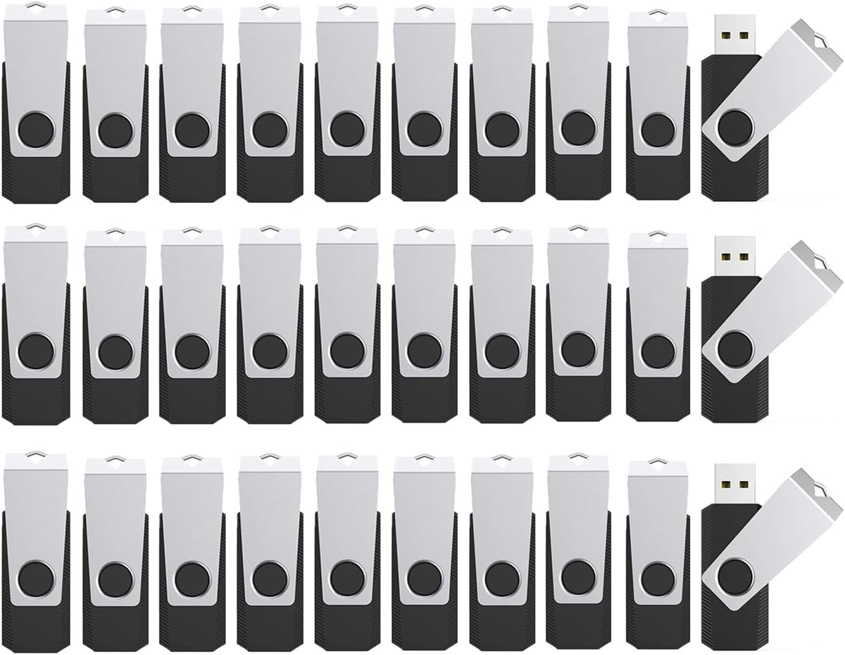 4GB Flash Drives 50 Pack, Wooolken USB 2.0 Thumb Drive with Lanyards Bulk USB Sticks for Weddings,Office, School, Data Storage Backup