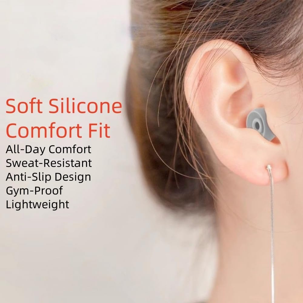 Replacement Ear Tips for Beats Fit Pro, Beats Studio Buds+, Beats Studio Buds, Beats Solo Buds Silicone Earbuds Washable Noise Isolation, Fit in The Charging Case, 6 Pairs S/M/L (Sage Gray)