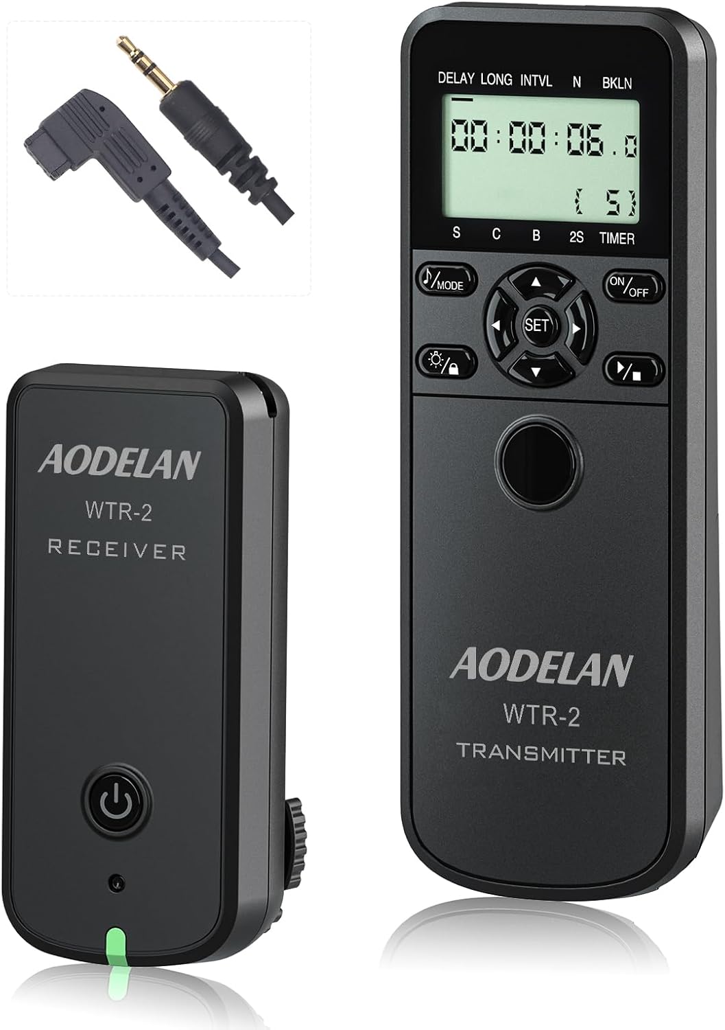 Wireless Shutter Camera Remote Intervalometer Timer Compatible with Sony a67, a65, a57, a55, a900, a850, a700, a580, a560, a550, a500, a450, a300, Replaces Sony RM-L1AM Cable