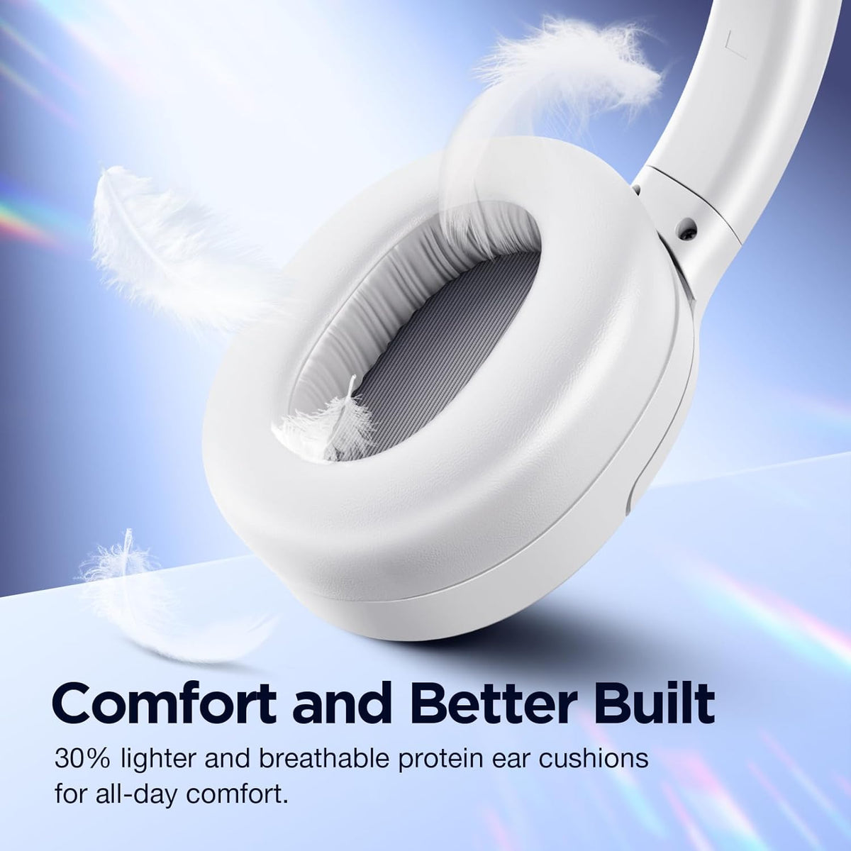 Upgrade Pro‑Level Hybrid Active Noise Cancelling Headphones with HD Sound, Wireless Bluetooth Headphones Over The Ear Unequaled Comfort, Vivid Deep Bass, for Home Office Travel Birthday Gift