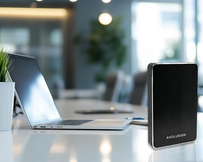 Avolusion M2 Series 1TB USB 3.0 Portable External Gaming Hard Drive (for PS4 / PS5 or Windows OS Laptop/PC) (Renewed)