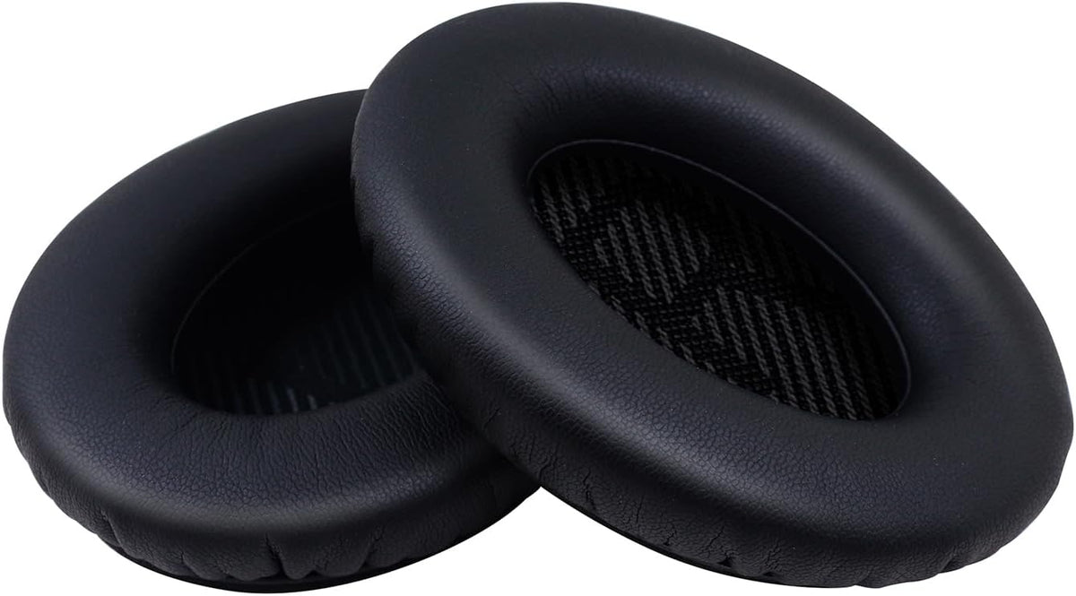 Replacement Ear Pads for Bose QuietComfort 15(qc15/QC15)/25/AE/AE2, Headphone Ear Covers, High Density Memory Cotton, Soft Leather, Adaptive Noise Isolation Headphones Pads Cushions-Black