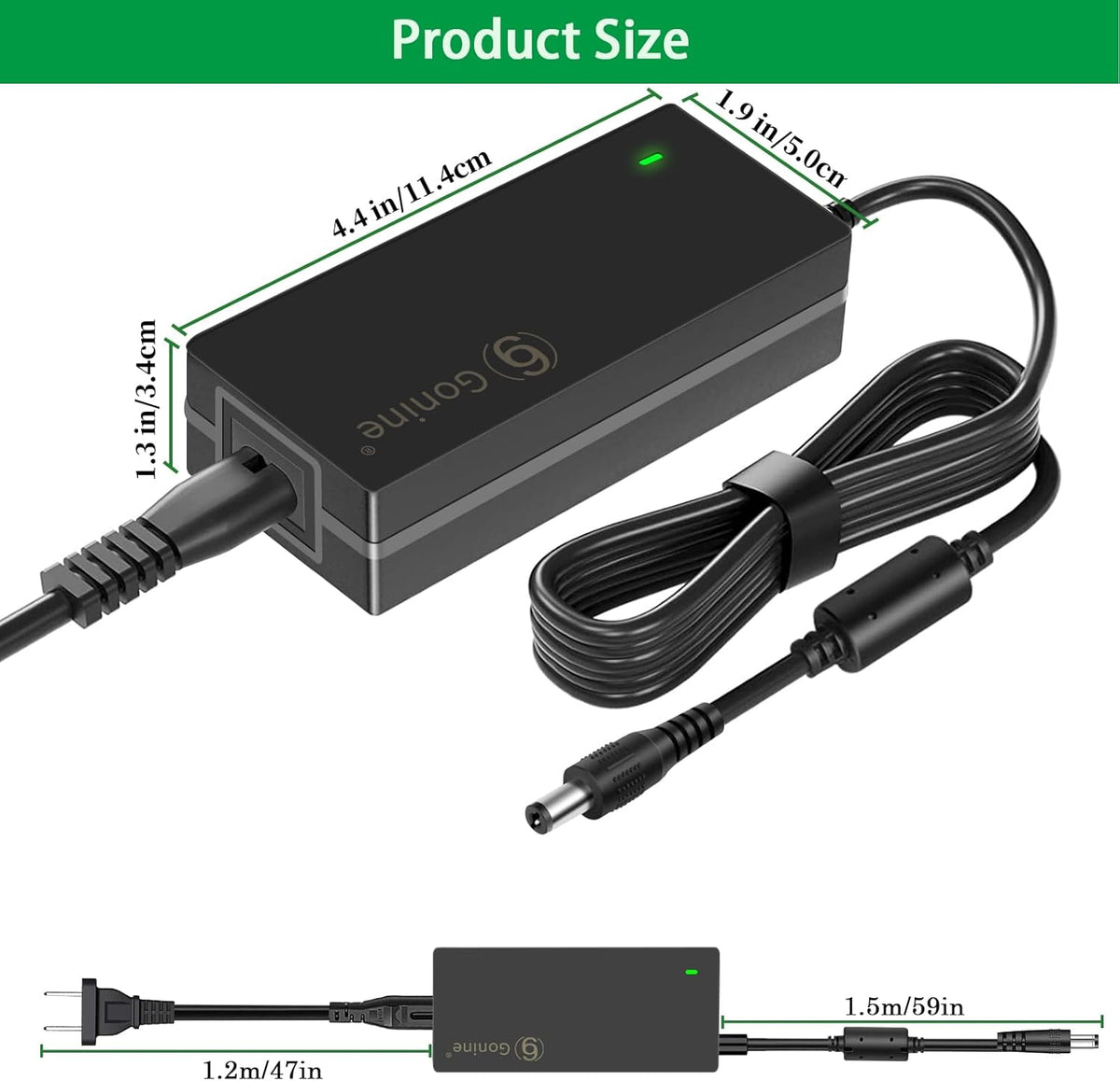 Gonine 24V 2.5A DC24V HM45C HW-F350, 24Volt 24Vdc 100-240V 24V 2.5A 8 Power Supply Adapter, fit for Samsung SoundBar